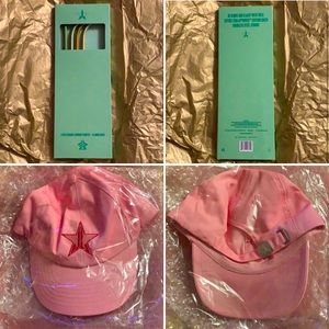 Jeffree Star Cosmetics Reusable Straw Set/ Dad Hat